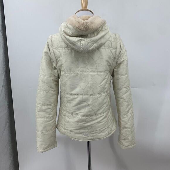 O'Neill Detachable Sleeves Sherpa Jacket Womens M Medium Snow Hooded Button Vest - Picture 9 of 16
